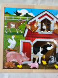 Melissa & Doug Barnyard Buddies 24 Piece Wooden Jigsaw Puzzle Farm Animals