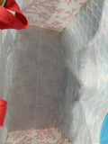 Scout Blue And White Scalloped-Patterned Shopper Tote