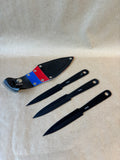 3-Piece Throwing Knife Set with Sheath