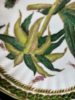 Set Of 6 Two's Company Hand Painted Botanical Decorative Plates