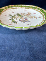 Set Of 6 Two's Company Hand Painted Botanical Decorative Plates