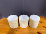 Set Of 3 Pottery Barn Pillar Candles, Unused