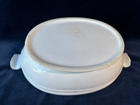 Large White Ceramic Soup Tureen With Ladle