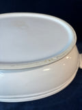 Large White Ceramic Soup Tureen With Ladle