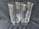 Pair Of Hurricane Pedestal Candle Holders