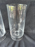 Pair Of Hurricane Pedestal Candle Holders