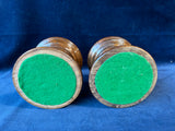 Pair of Wooden Pillar Candle Holders