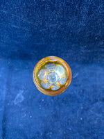 Set Of 6 Amber Yellow Bohemian Crystal Cordial Glasses (2 Sets Available, Priced Individually)