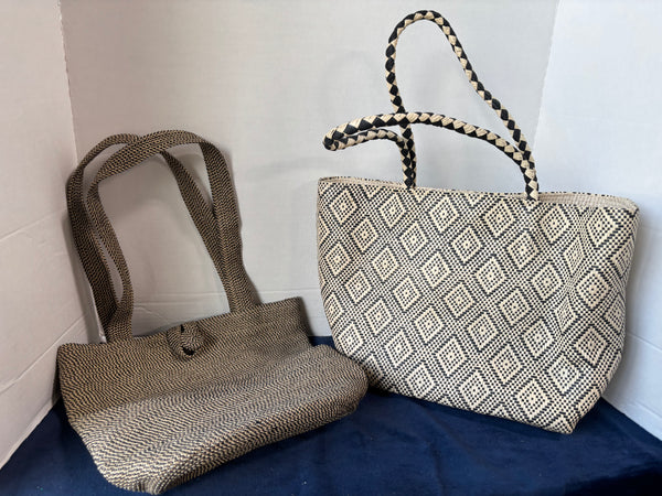 Pair Of Tan And Black Purses