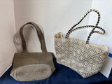 Pair Of Tan And Black Purses