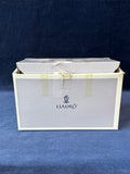 (C) Lladro Nesting Crane #1599 Porcelain Bird Nature Figurine In Original Box