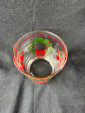 Set Of 4 Libbey Christmas Wreath Bell Lowball Cocktail Glasses