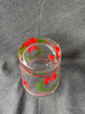 Set Of 4 Libbey Christmas Wreath Bell Lowball Cocktail Glasses