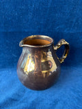 English Copper Toned Lusterware Milk Jug Gibson & Sons Burslem England