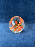 Floral Blown Glass Paper Weight *Read Description*