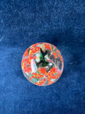 Floral Blown Glass Paper Weight *Read Description*