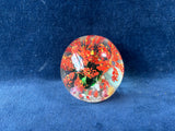 Floral Blown Glass Paper Weight *Read Description*