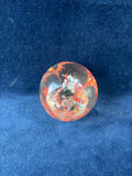 Floral Blown Glass Paper Weight *Read Description*