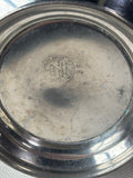 Queen Art Pewter Teapot w/ Lid Wrapped Wicker Handle (B)