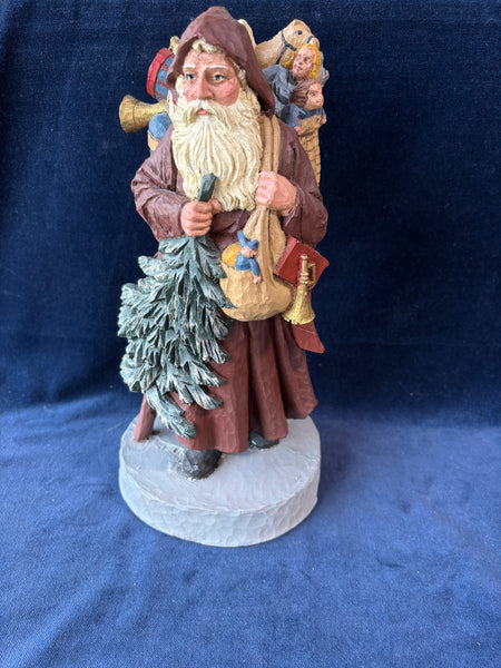Handmade Painted German Old World Santa Christmas Figurine
