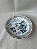 Elizabethan Fine Bone China Blue Floral Gold Rim Footed Tea Cup And Saucer Set