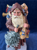 Handmade Painted German Old World Santa Christmas Figurine