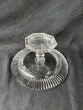 Clear Glass Footed Server Dish