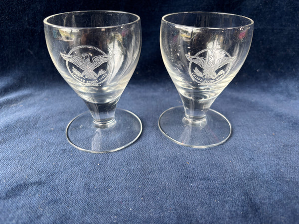 Pair Of United States Lines Glasses