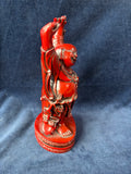 Heavyweight Red Resin Happy Buddha