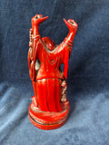 Heavyweight Red Resin Happy Buddha