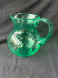 Emerald Green Crackle Plastic Pitcher
