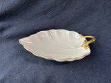 Lenox Leaf Shaped Ivory Trinket Dish