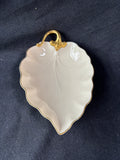 Lenox Leaf Shaped Ivory Trinket Dish