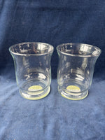Pair Of Colony Crafts Candle Glass