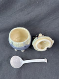 Otagiri Cow Sugar Bowl w/Plastic Spoon