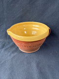 Wisconsin Pottery Redware Batter Mixing Bowl