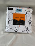 Halloween Skeleton Full Sheets Skull & Bones Spooky Bedding Set
