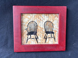 Aunt G’s Country Crafts Framed Windsor Chairs Wall Art