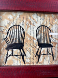 Aunt G’s Country Crafts Framed Windsor Chairs Wall Art