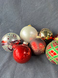 Assorted Bin Of Christmas Ornaments