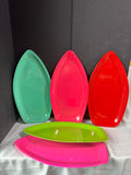 Set Of 5 Surfboard Serving Platters