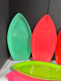 Set Of 5 Surfboard Serving Platters