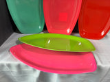 Set Of 5 Surfboard Serving Platters