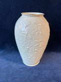 Lenox Masterpiece Collection Embossed Flower Gold Trim Vase