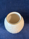 Lenox Masterpiece Collection Embossed Flower Gold Trim Vase