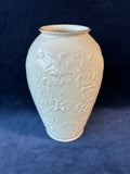 Lenox Masterpiece Collection Embossed Flower Gold Trim Vase