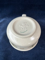 4 Piece Pfaltzgraff Naturewood Snack Plates with Soup Bowls