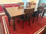 Dining Table with 6 Chairs and Hidden Leaf - Unbranded ***HEAVY ITEM***READ DETAILS ON PICK UP POLICY***