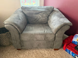 Unbranded Grey Microfiber Chair
