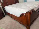 Queen Sized Decorative Wood Bed - Unbranded ***HEAVY ITEM***READ DETAILS ON PICK UP POLICY***